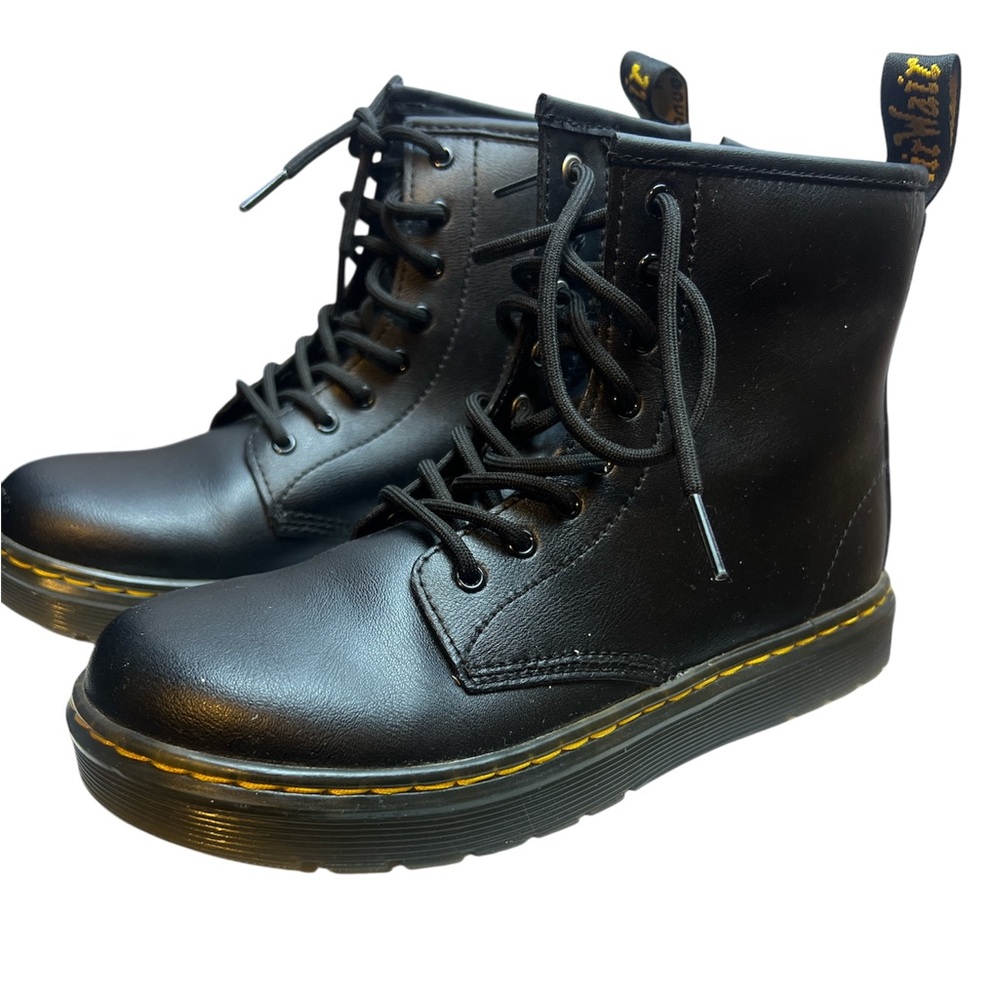 Dr. Doc Martens Black Combat Boots Women's Size 4M US 5L Air Wair #AW004